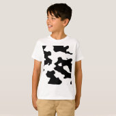 Cow Pattern Black en White T-shirt (Voorkant volledig)