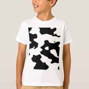 Cow Pattern Black en White T-shirt