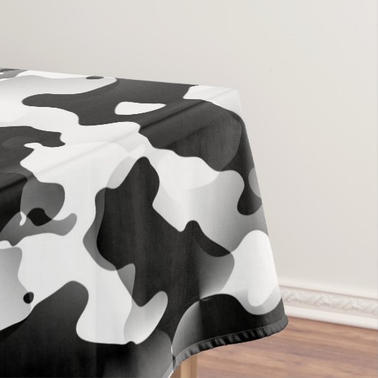 Cow Pattern Black en White Tafelkleed (Voorbeeld)