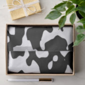 Cow Pattern Black en White Tissuepapier (Geschenk)