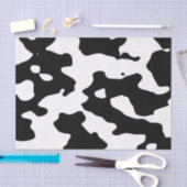 Cow Pattern Black en White Tissuepapier (Craft)