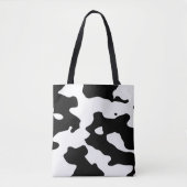 Cow Pattern Black en White Tote Bag (Voorkant)