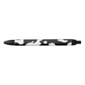 Cow Pattern Black en White Zwarte Inkt Pen (Voorkant)
