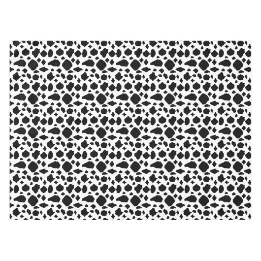Cow Pattern Black White Country Tafelkleed (Voorkant (Horizontaal))