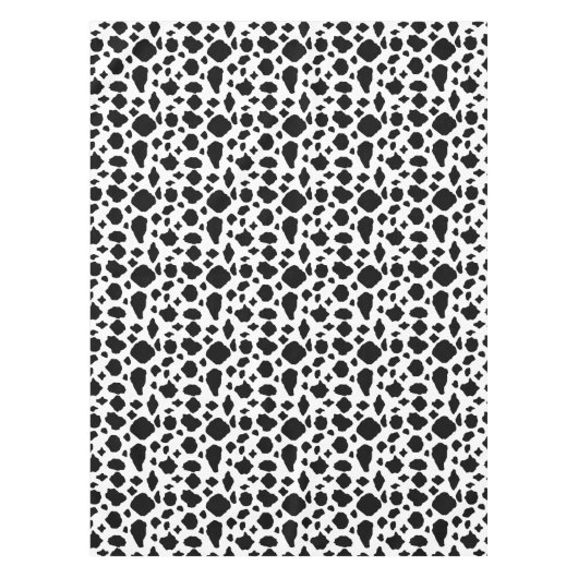 Cow Pattern Black White Country Tafelkleed (Voorkant)