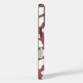 Cow Pattern in White on Red with Cow Case-Mate iPhone Case (Achterkant / Rechts)