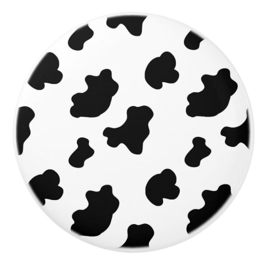 Cow Pattern Keramische Knop (Voorkant)