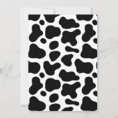 Cow Pattern Nugget Fast Food Theme Baby Shower Kaart (Achterkant)