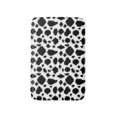 Cow Pattern Print Black White Country Badmat (Voorkant Verticaal)