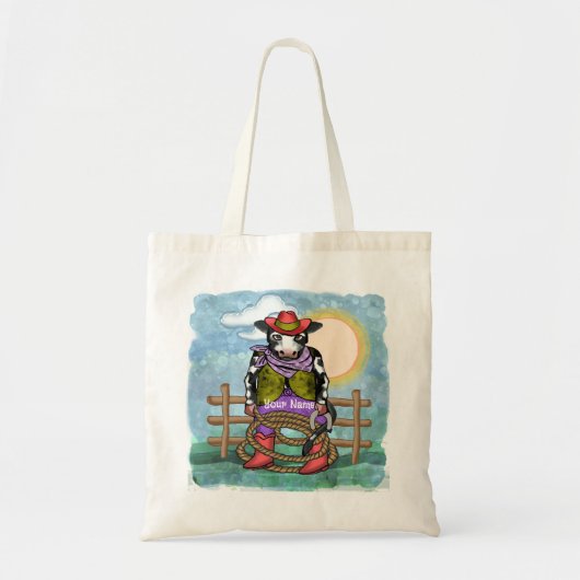 Cow Poke Tote Bag (Voorkant)