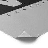 Cow Pop Art Poster in Black and White - Vegan  (Hoek)