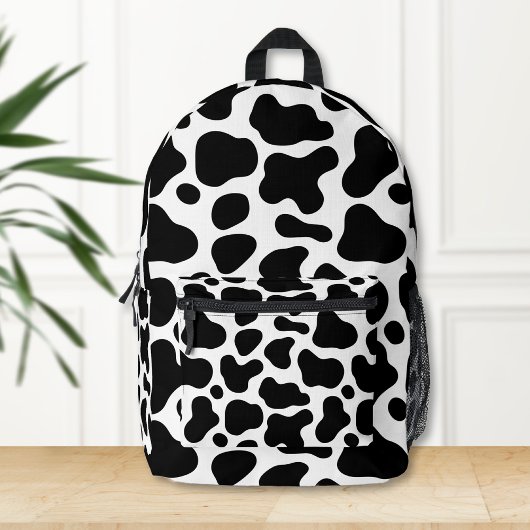 Cow print backpack, Black and white cow backpack Bedrukte Rugzak