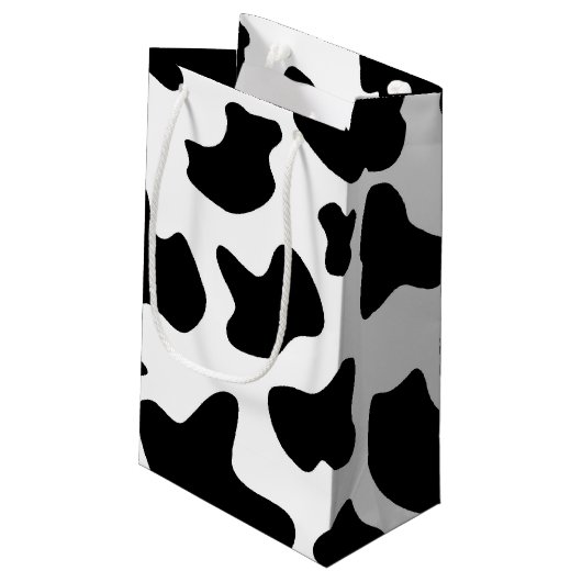 Cow Print Gift Bag Klein Cadeauzakje (Achterkant Gekanteld)