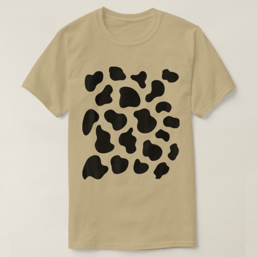 Cow Print Pattern Animal Halloween Costume T-shirt (Design voorkant)