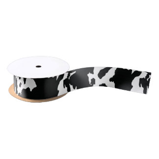 Cow Print Ribbon - Cowgirl Bow Ribbon Satijnen Lint