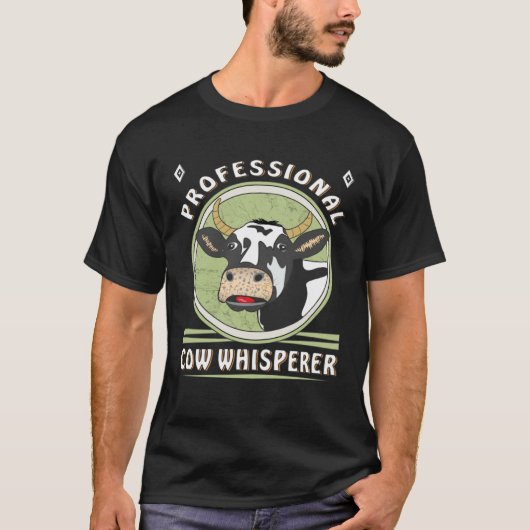 Cow Professional Cow Whisperer Farmers Cows T-shirt (Voorkant)