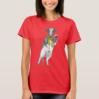 Cow Red wine T-shirt