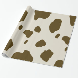 COW SKIN Brown Animal Print Cadeaupapier