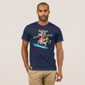 cow & snowboarden t-shirt (Voorkant volledig)