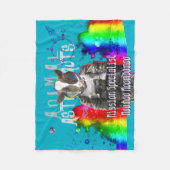 Cow Space Mission Specialist Animal Astronaut Fleece Deken (Voorkant)