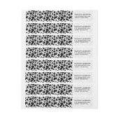 Cow Spots Pattern Black and White Animal Print (Vel)