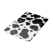 Cow Spots Pattern Black and White Animal Print Badmat (Gekanteld)