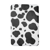 Cow Spots Pattern Black and White Animal Print Badmat (Voorkant Verticaal)