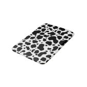 Cow Spots Pattern Black and White Animal Print Badmat (Gekanteld)