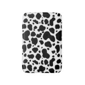 Cow Spots Pattern Black and White Animal Print Badmat (Voorkant Verticaal)