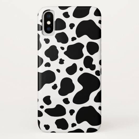 Cow Spots Pattern Black and White Animal Print Case-Mate iPhone Case (Achterkant)