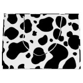 Cow Spots Pattern Black and White Animal Print Groot Cadeauzakje (Voorkant)