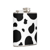 Cow Spots Pattern Black and White Animal Print Heupfles (Rechts)