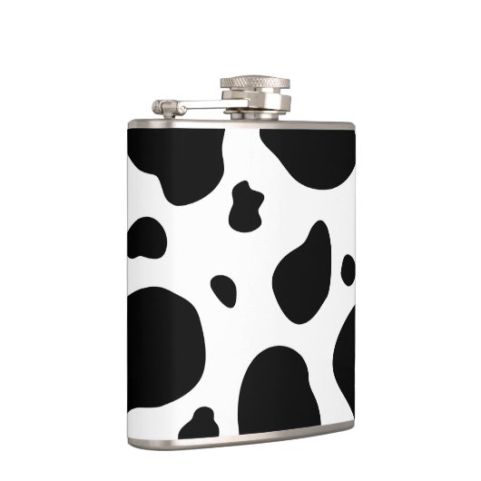 Cow Spots Pattern Black and White Animal Print Heupfles (Rechts)