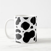 Cow Spots Pattern Black and White Animal Print Koffiemok (Links)