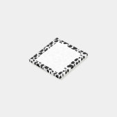 Cow Spots Pattern Black and White Animal Print Post-it® Notes (Schuin)