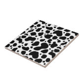 Cow Spots Pattern Black and White Animal Print Tegeltje (Zijkant)