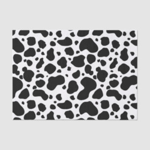 Cow Spots Pattern Black and White Animal Print Tissuepapier