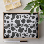Cow Spots Pattern Black and White Animal Print Tissuepapier (Geschenk)