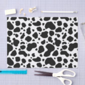 Cow Spots Pattern Black and White Animal Print Tissuepapier (Craft)