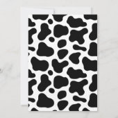 Cow Theme First Birthday Invitation – Turning One Kaart (Achterkant)