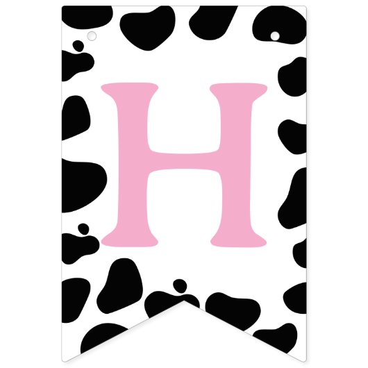 Cow Theme First Birthday Vlaggetjes (Tweede vlag)