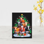 Cow Tree Christmas Cow Lover Xmas Squad Men Women  Kaart (Gele Bloem)