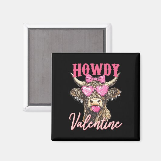 Cow Valentine Coquette  Magneet (Voorkant / Achterkant)