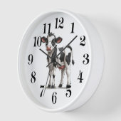 Cow Wall Clock (Hoek)