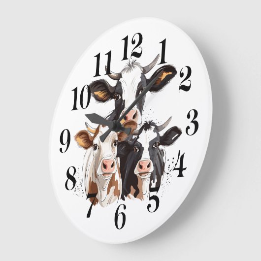 Cow Wall Clock Grote Klok (Hoek)