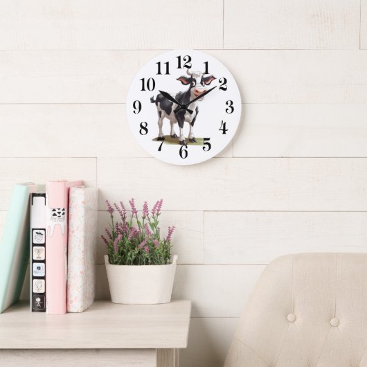 Cow Wall Clock Grote Klok (Leeskamer)