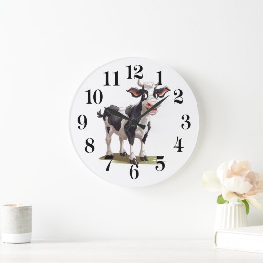 Cow Wall Clock Grote Klok (Huis)