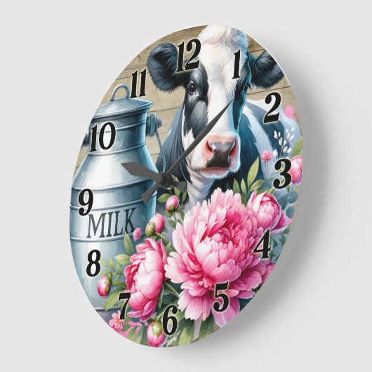 Cow Wall Clock Grote Klok (Hoek)