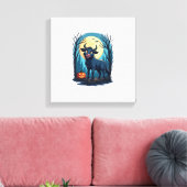 Cow Werewolf Transformation Canvas Afdruk (Insitu (Woonkamer))