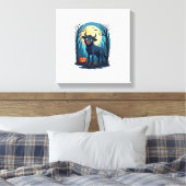 Cow Werewolf Transformation Canvas Afdruk (Insitu (Slaapkamer))